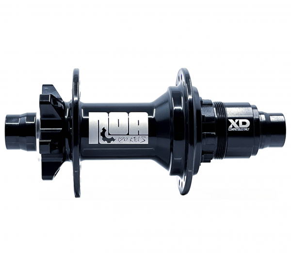 NOA 120 klicks Hinterrad Nabe 148/12mm Boost - schwarz